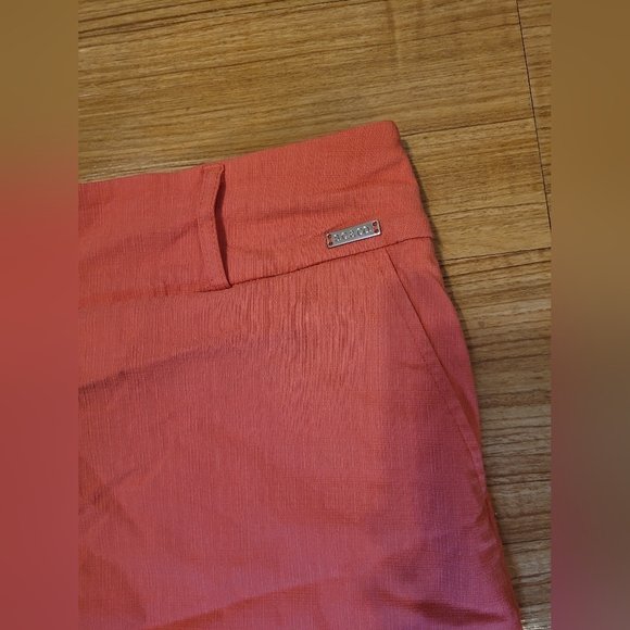 S.C. & Co. Skirt Size 14 Peach Pink with Shorts Underneath Casual Pull on - Picture 3 of 15